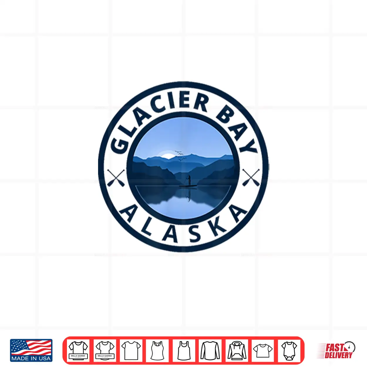 Sup Glacier Bay Alaska Paddleboarding Alaskan Water Sports Shirt Sup Glacier Bay Alaska Paddleboarding Alaskan Water Sports Shirt