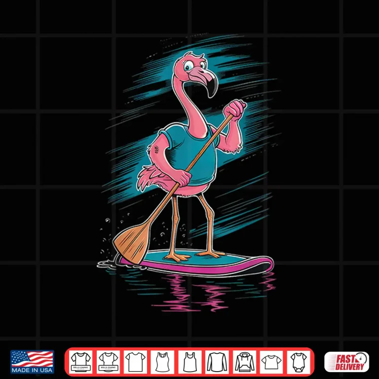 Design Stand Up Paddle Paddleboard Flamingo Shirt