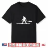 Bigfoot Lake Paddleboarding Funny Paddle Board Silhouette Shirt