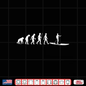 Design Funny Paddleboarding Evolutio Stand Up Paddle Board SUP Gift Shirt