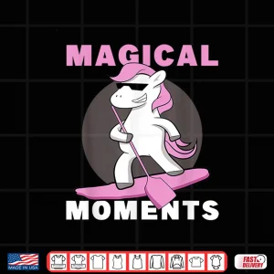 Design Paddle Board Magical Moments Stand Up Paddling Unicorn SUP Shirt