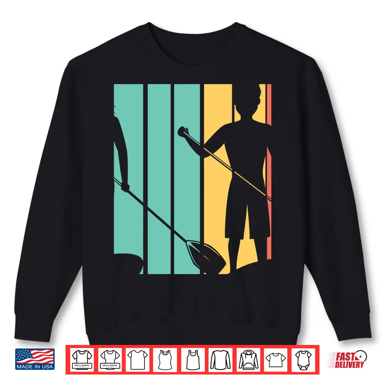 Retro 1970’S Style Paddleboard Paddleboarding Shirt Retro 1970’S Style Paddleboard Paddleboarding Shirt