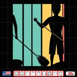 Retro 1970'S Style Paddleboard Paddleboarding Shirt 4 Design Retro 1970s Style Paddleboard Paddleboarding Shirt