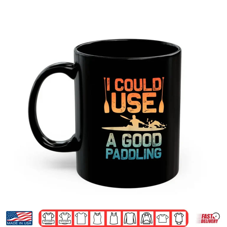 Mug Cute Kayak Art For Men Women Kayaking Kayaker Paddling Kayak Shirt
