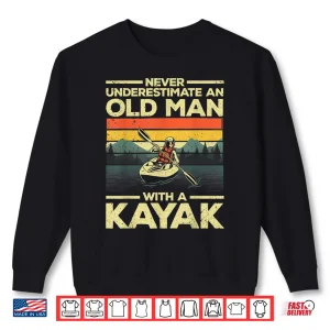 Sweatshirt Funny Kayaking Design For Men Grandpa Kayaker Kayak Lovers Shirt