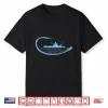 Kayak Bass Fisherman Fishing Hook Kayaker Silhouette Shirt