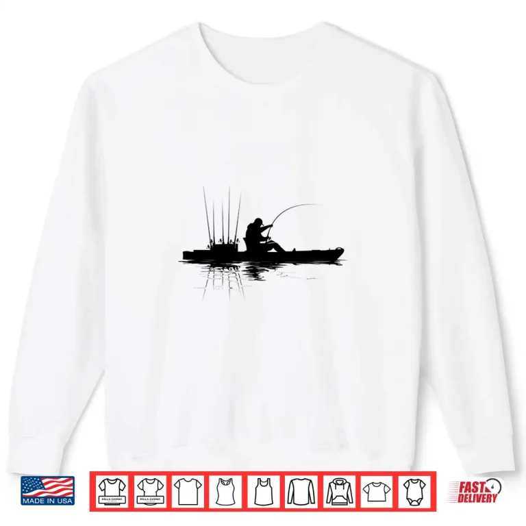 Sweatshirt Kayak Fishing Kayaking Bass Fisherman Angling Kayak Angler Shirt