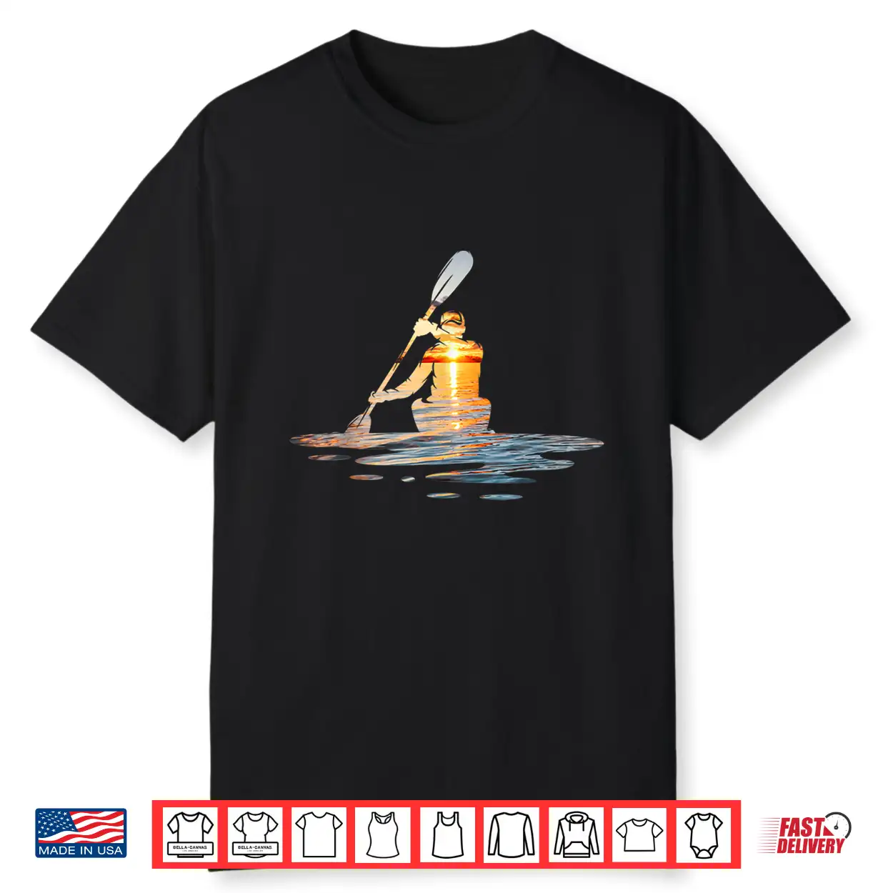 Kayaking Silhouette Kayak Kayaker Shirt Kayaking Silhouette Kayak Kayaker Shirt