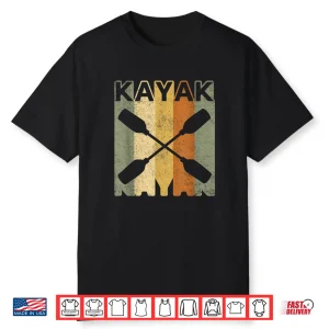 Kayak Lover Gifts Kayaking Vintage Retro Kayak Shirt