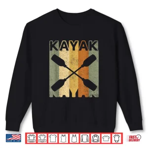 Sweatshirt Kayak Lover Gifts Kayaking Vintage Retro Kayak Shirt