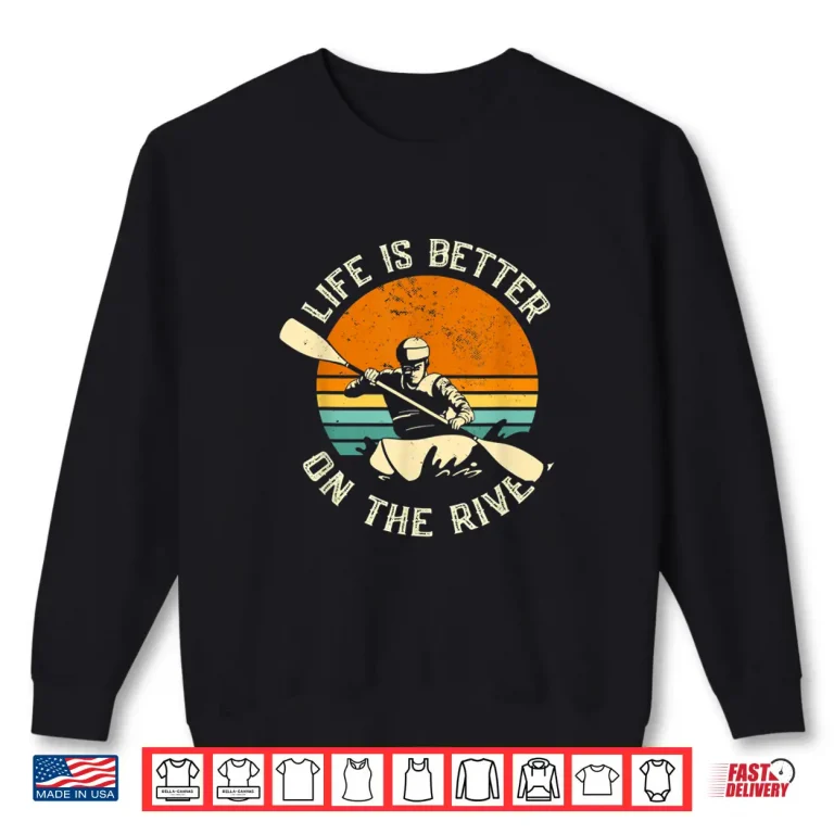Sweatshirt Kayak Water Sports Paddle Boat Canoe Kayak Paddling Kayaker Shirt