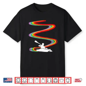 Kayaking Kayak Rainbow Pride Shirt