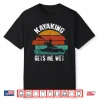 Kayaking Makes Me Wet Vintage Halloween Christmas Kayaks Shirt