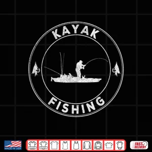 Design Retro Kayak Fishing Kayaking Vintage Shirt