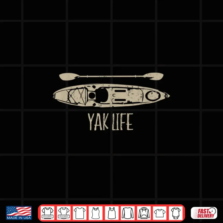 Design Yak Life Shirt Kayak Life Kayaking and Paddling T Shirt