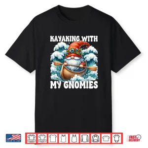 Canoe Gnome Men Women Funny Saying About Paddling Kayaking Shirt