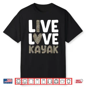 Cool Kayak Art For Men Women Kayak Boat Lover Kayaking Shirt