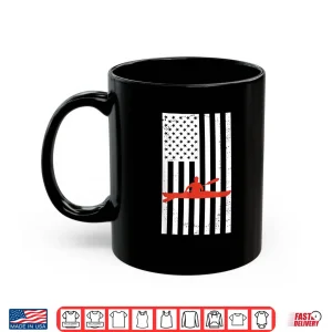Mug American Flag Kayak Kayaking Shirt Gift For Kayaker Shirt
