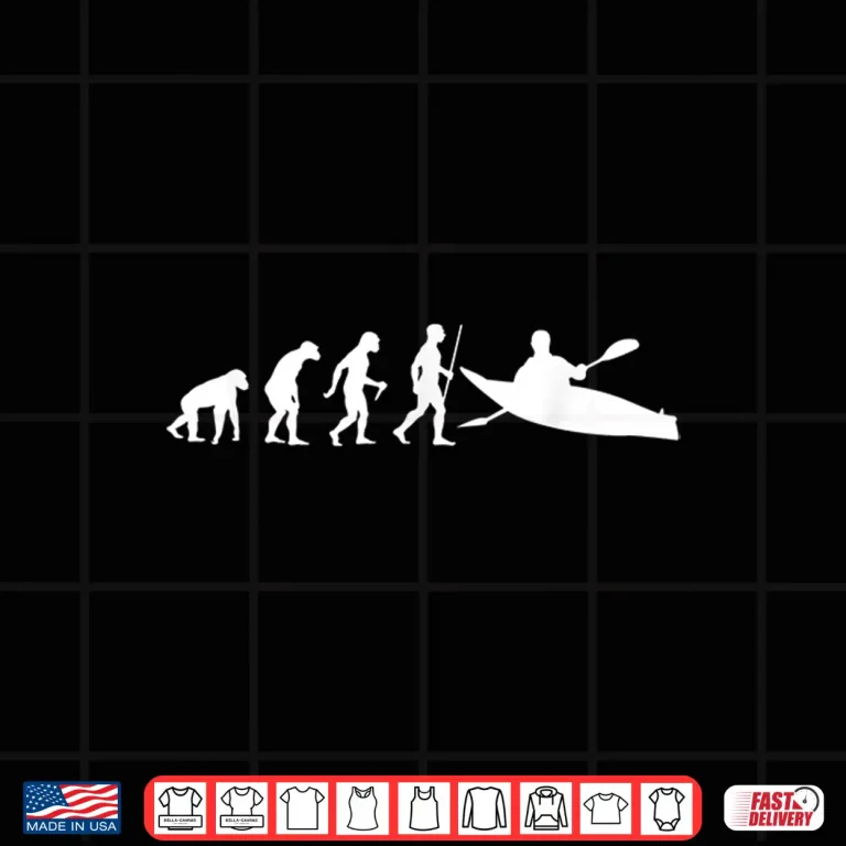 Design Funny Kayak Shirt Rowing Kayaking Evolution Shirt Gift