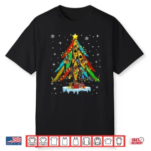 Kayak Christmas Tree Merry Christmas Kayak Kayaking Shirt