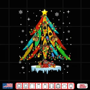Design Kayak Christmas Tree Merry Christmas Kayak Kayaking Shirt