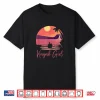 Kayak Girl Women Kayak Outdoor Sport Canoe Sunset Kayaking Shirt