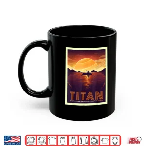Retro Space Tourism Titan Kayak Saturn Kayaking Shirt 3 Mug Retro Space Tourism Titan Kayak Saturn Kayaking Shirt