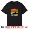 Vintage I’D Rather Be Kayaking Retro Striped Sunset Kayaker Shirt