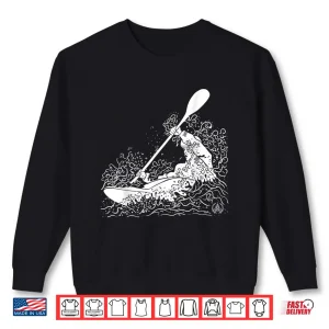Sweatshirt White Water Kayak In Rapids River Kayaking Shirt