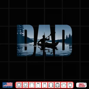 Design Fathers Day Kayaker Mens Kayaking Dad Shirt