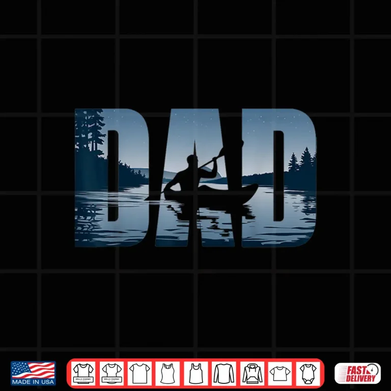 Design Fathers Day Kayaker Mens Kayaking Dad Shirt