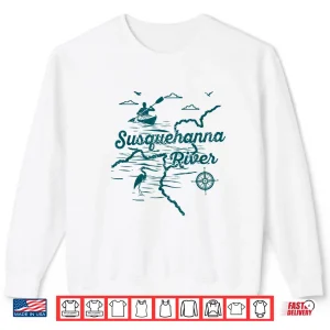 Sweatshirt Susquehanna River Nature Lover Kayaking Pennsylvania Kayaker Shirt
