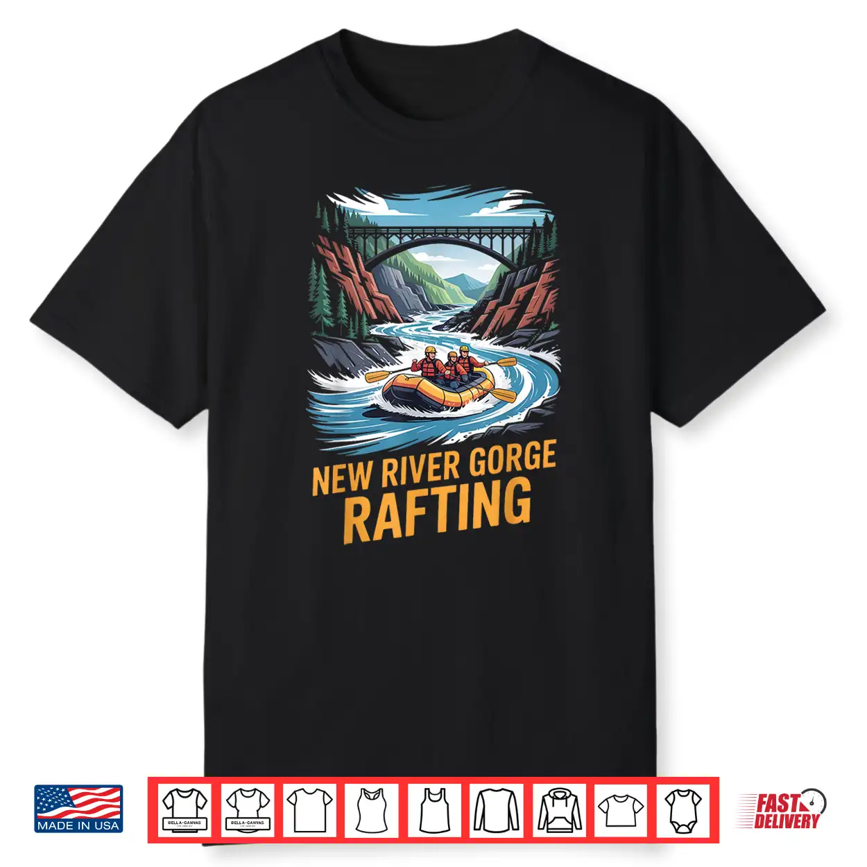 New River Gorge Rafting Whitewater Kayak Outdoor Wild Sport Shirt New River Gorge Rafting Whitewater Kayak Outdoor Wild Sport Shirt