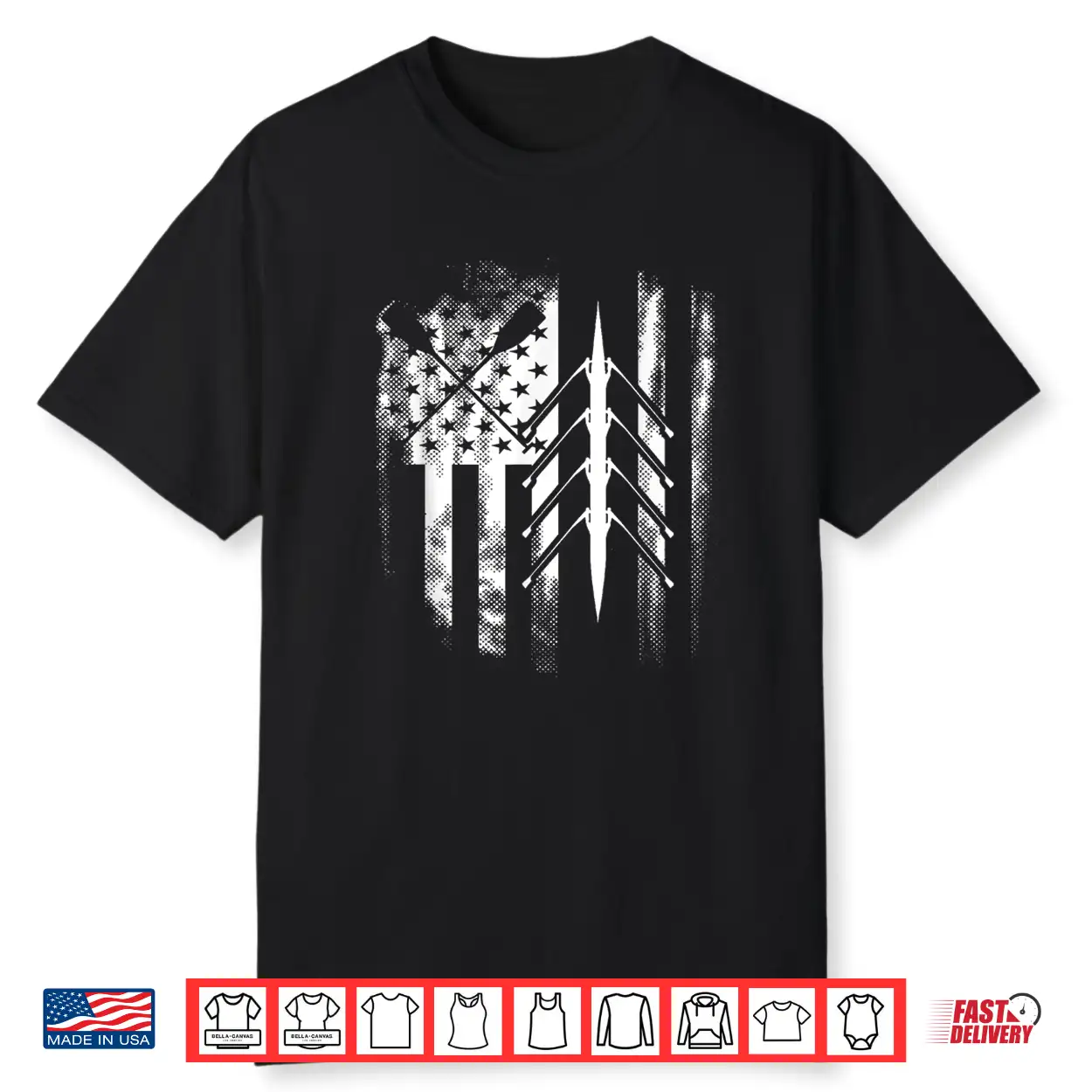 Rowing Us American Flag Rowboat Water Sports Sculling Oars Shirt Rowing Us American Flag Rowboat Water Sports Sculling Oars Shirt