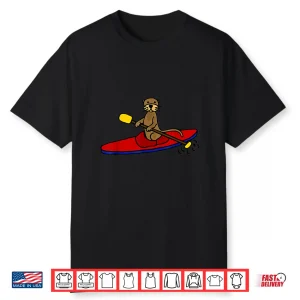 Smiletodaytees Funny Sea Otter Kayaking Shirt