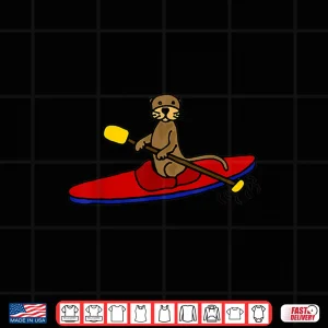 Design Smiletodaytees Funny Sea Otter Kayaking Shirt