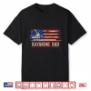 Vintage Kayaking Dad American Usa Flag Kayak Gift Shirt