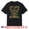 100 Days Of School Boys Hunting Deer 100Th Day Of School Shirt