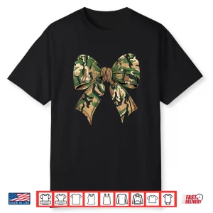 Camo Coquette Bow Hunting Camouflage Old Hunter Womens Girls Shirt
