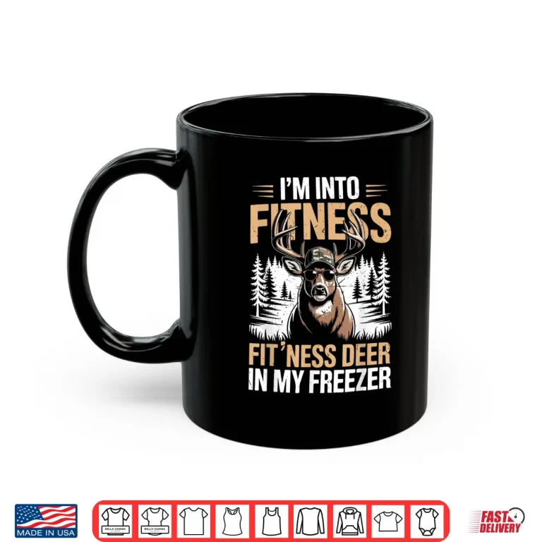 Mug Camo Deer Hunting Funny Fitness Deer in Freezer Hunter Gift Shirt