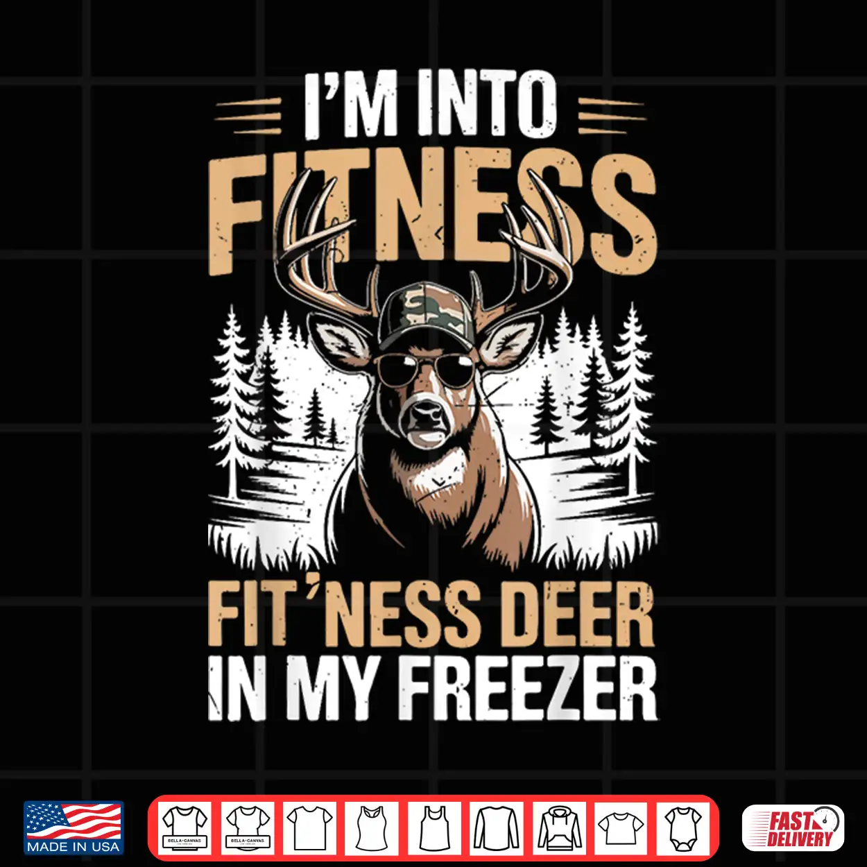 Camo Deer Hunting Funny Fitness Deer In Freezer Hunter Gift Shirt Camo Deer Hunting Funny Fitness Deer In Freezer Hunter Gift Shirt