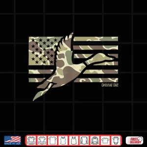 Camo Patriotic Mallard Duck Camouflage Flying Duck Hunting Shirt 4 Design Camo Patriotic Mallard Duck Camouflage Flying Duck Hunting Shirt