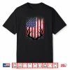 Deer Hunting American Flag Whitetail Buck Antlers Shirt