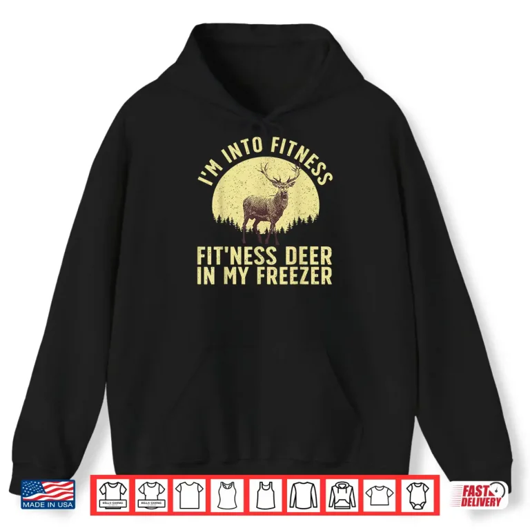 Hoodie Funny Deer Hunting Art For Men Women Wildlife Hunter Hunting Shirt
