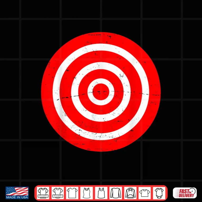 Design Fun Bullseye Target Bulls Eye Prank Gift Archery Target Shirt