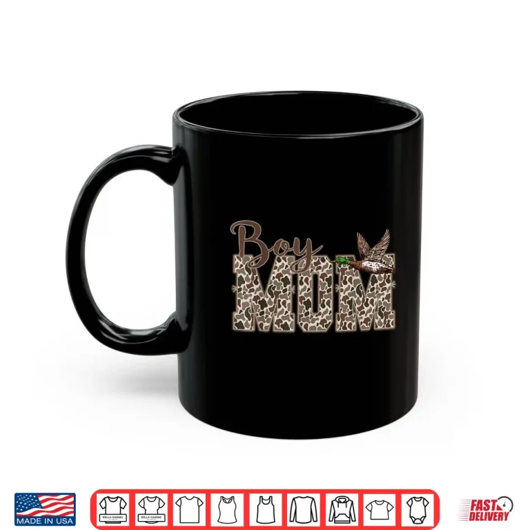 Mug Hunting Boy Mom Duck Camouflage Camo Preppy Camo Dad Shirt