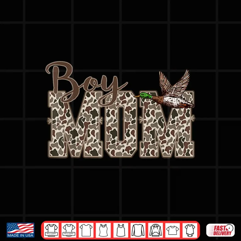 Design Hunting Boy Mom Duck Camouflage Camo Preppy Camo Dad Shirt
