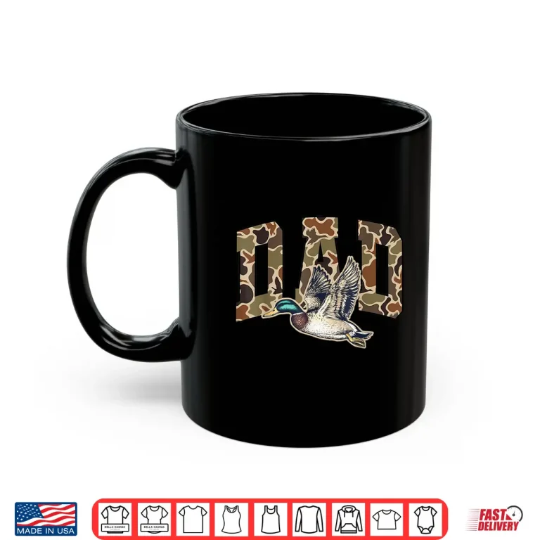 Mug Hunting Dad Duck Camouflage Camo Preppy Camo Dad Camo Mens Shirt