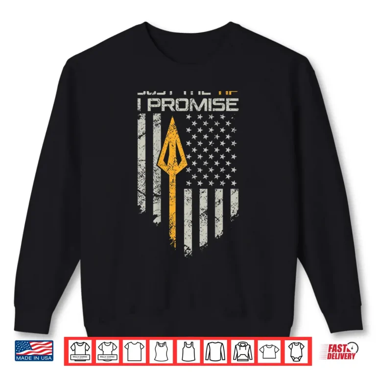 Sweatshirt Just The Tip I Promise Funny Bow Hunter Archery ON BACK Shirt
