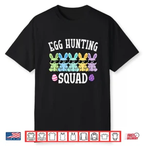 Kids Easter Bunny Squad Egg Hunting Easter Kids Boys Girls Shirt